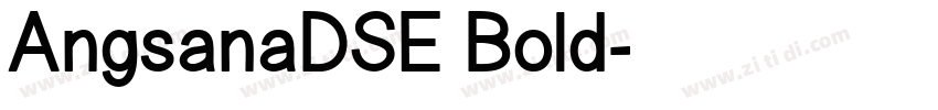 AngsanaDSE Bold字体转换